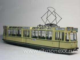 Трамвай ЛМ-68 Ленинград (Серия 6000) - окраска посе 1972 г. 6-я модель из 10!