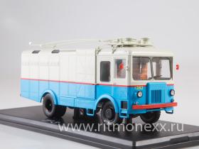 Внимание! Модель уценена! Грузовой троллейбус ТГ-3 (бело-голубой)