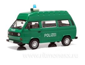 Volkswagen Transporter T3a минивэн с высокой крышей «Polizei» / green