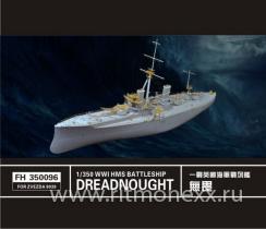 WWI HMS Battleship Dreadnought for Zvezda 9039