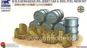 WWII Hungarian 20L Jerry Can & 200L Fuel Drum Set