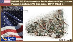 WWII US Paratroops in Action w/Cushman Parascooter