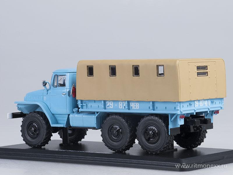Фото #17 для Миасский грузовик 375Д бортовой с тентом (голубой)