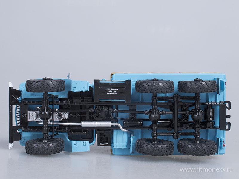 Миасский грузовик 375Д бортовой с тентом (голубой) Start Scale Models (SSM)
