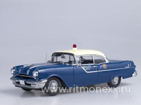 1955 Pontiac Star Chief Hard Top Police Car - BlueWhite