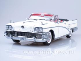 1958 Buick Limited-Open Convertible-Galcier White
