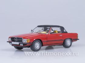 1977 Mercedes-Benz 350 SL Closed Convertible (Red)