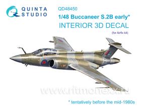 3D Декаль интерьера кабины Buccaneer S.2B early (Airfix)