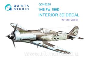 3D Декаль интерьера кабины FW 190D-9 (HobbyBoss)