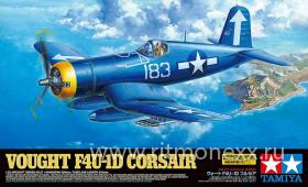 Американский палубный истребитель Vought F4U-1D Corsair с подставкой