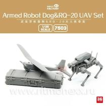 Armed Robot Dog & RQ-20 UAV 3D Printed Set