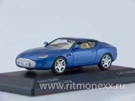 Aston Martin DB7 Vantage Zagato, metallic-blue 2003