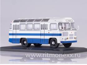 Автобус ПАЗ-672 бело-синий