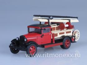 Автомобиль на службе №52, ПМГ-1 (ГАЗ АА) пожарный (модель+журнал)