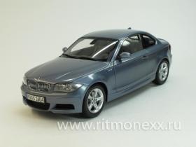 BMW 1-es Coupe blue-gray metallic 2007