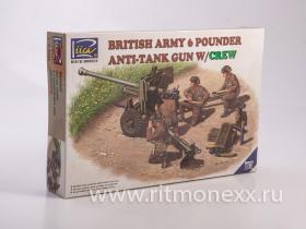 British Army 6 Pounder Anti-Tank Gun w/Crew