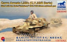 Carro Armato L35/c (C.V.33/II Serie) Fitted with the Swiss“Solothurn” S18-1100 20mm anti-tank gun
