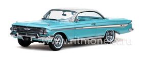 CHEVEROLET IMPALA SPORT COUPE, Seamist Turquoise Poly 1961