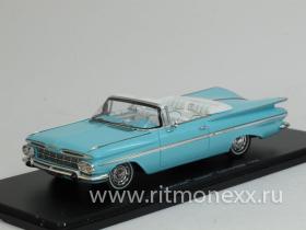 Chevrolet Impala Convertible 1959 blue