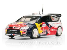 Citroen C4 WRC №1 Winner France Rally (Sebastian Loeb - Daniel Elena) (подарочная упаковка)