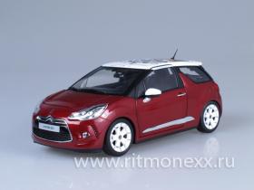 Citroen DS3 - sanguine red with white roof 2010
