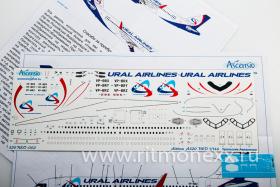 Декаль для самолета Airbus A320Neo Уральские Авиалинии (NEW Livery)