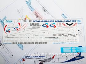 Декаль для самолета Airbus A321NEO Уральские Авиалинии
