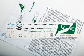 Декаль для самолета Boeing 737-300 Turkmenistan