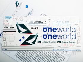 Декаль для самолета Boeing 777-300ER One World Cathay Pacific