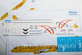 Декаль для самолета Embraer 195 Saratov Airlines