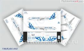 Декаль на самолет Boeing 737-8 MAX SCAT (New Style)
