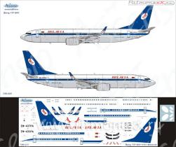 Декаль на самолет Boeing 737-800 Belavia old