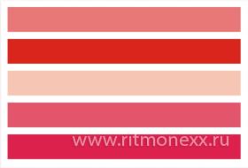 Декаль полноцветная обратная,цветовое поле (оттенки красного, ТИП 2), А5