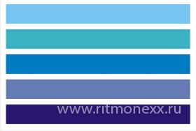 Декаль полноцветная обратная,цветовое поле (оттенки синего, ТИП 2), А5