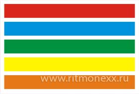 Декаль полноцветная обратная,цветовое поле (пять цветов, ТИП 2), А5