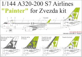 Декали для A320-200 S7 Airlines VP-BOG "Painter"