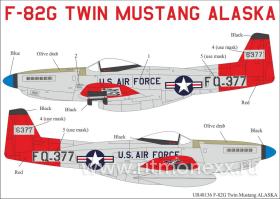 Декали для F-82G Twin Mustang Alaska+masks