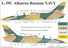 Декали для L-39C Albatros Russian NAVY with stencils