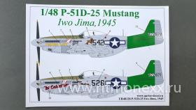 Декали для P-51D-25 Mustang Iwo Jima, 1945