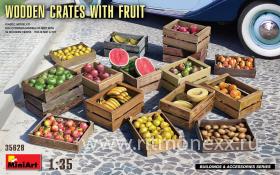Деревянные ящики с фруктами