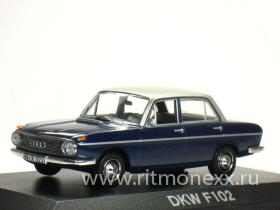 DKW F102 White Grey with Black roof 1965
