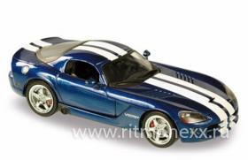 Dodge Viper Coup&#233; bleue ray&#233;e 2006