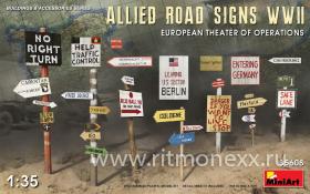 Дорожные Знаки Союзников II Мировой Войны. Европейский Театр Военных Действий