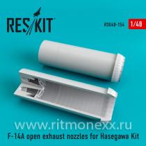 F-14A open exhaust nozzles for Hasegawa Kit