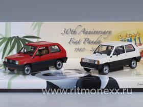 Fiat Panda 45/34 30 Jahre Fiat Panda, Set mit 2 Modellen 1980