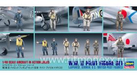 Фигурки пилотов W.W.II Pilot Figure Set (JAPANESE, German, U.S./BRITISH Pilot