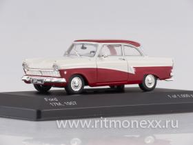 Ford Taunus 17m (P2), whire/dark red, 1957