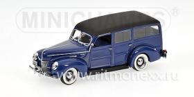 FORD V8 DE LUXE WOODY STATIOWAGEN 1940 Blue