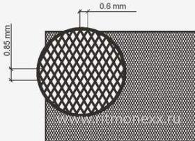 Фототравление Anti-slip surfaces (X-type, 0.6 mm step, embossed lines; 135x64mm)