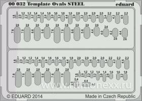 Фототравление для Template ovals STEEL